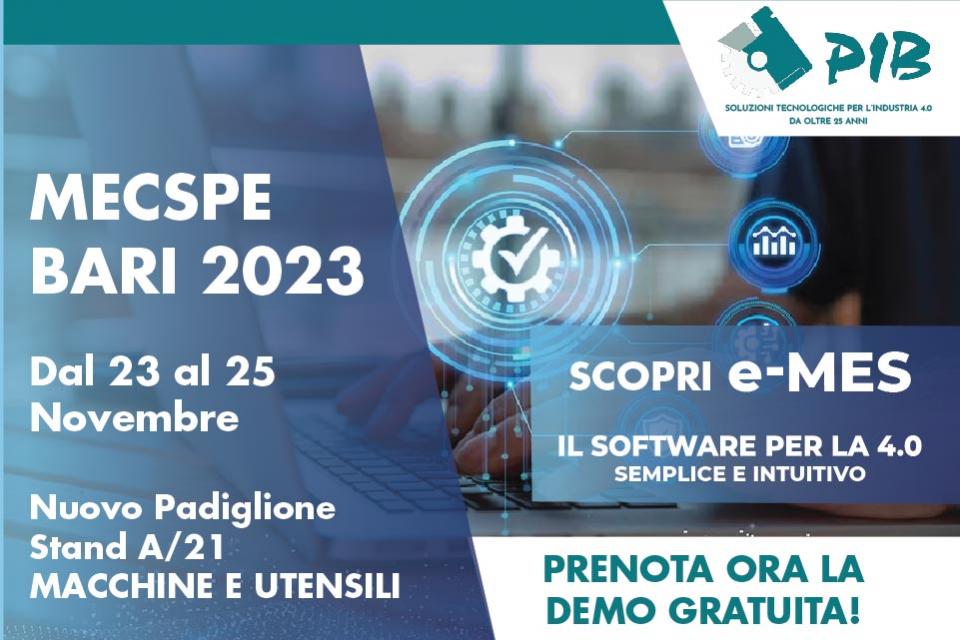 Prova gratis e-MES al MESCPE di Bari! Prenota la demo gratuita